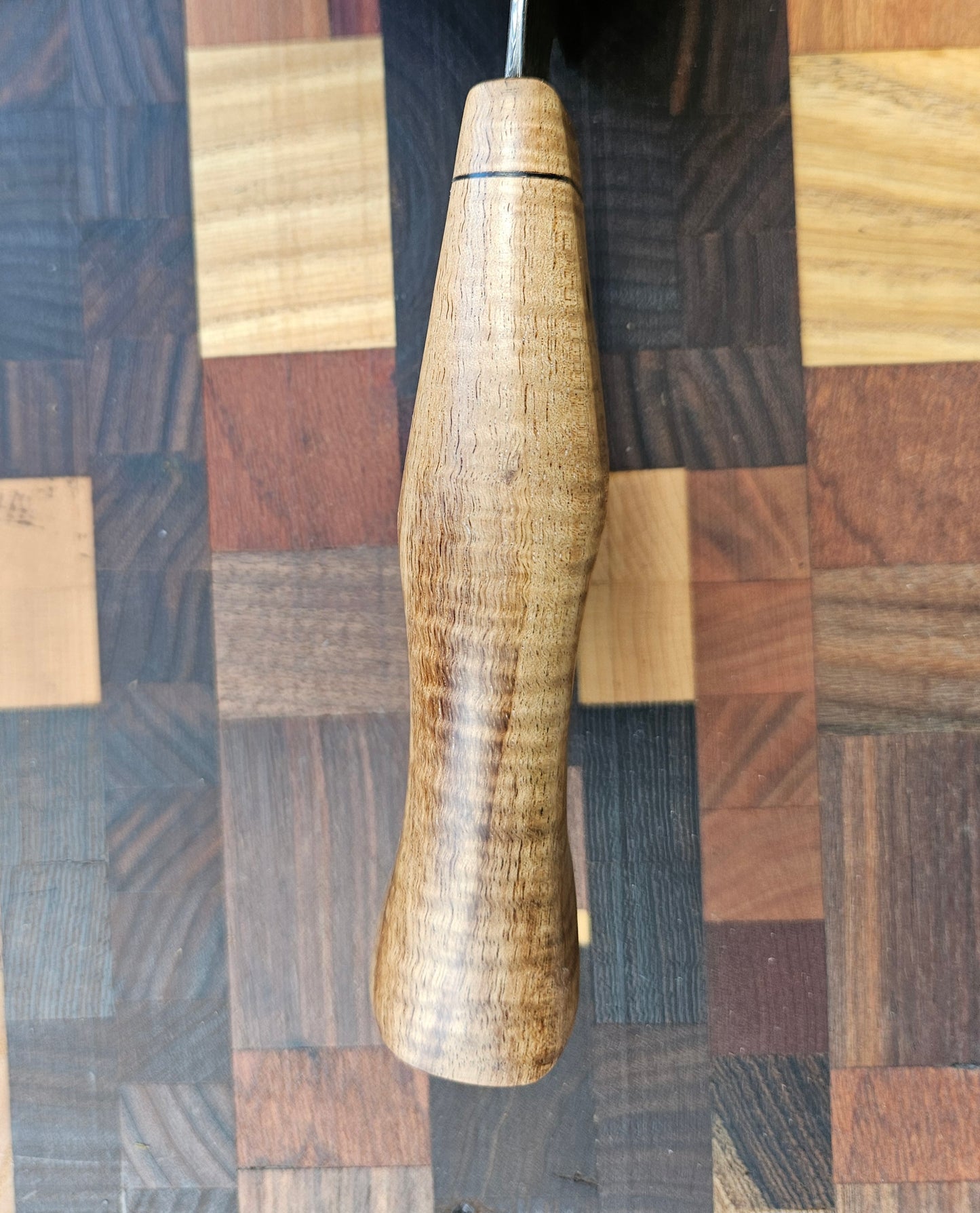 6" Feather Damascus Santoku