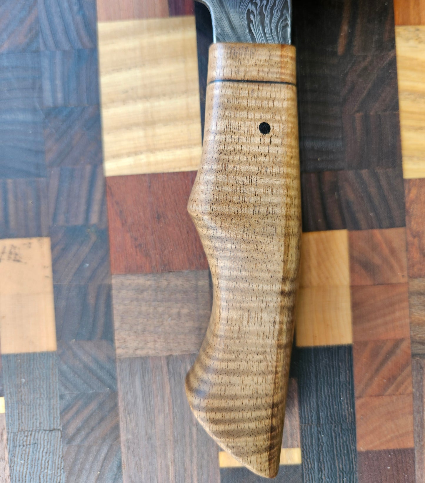 6" Feather Damascus Santoku