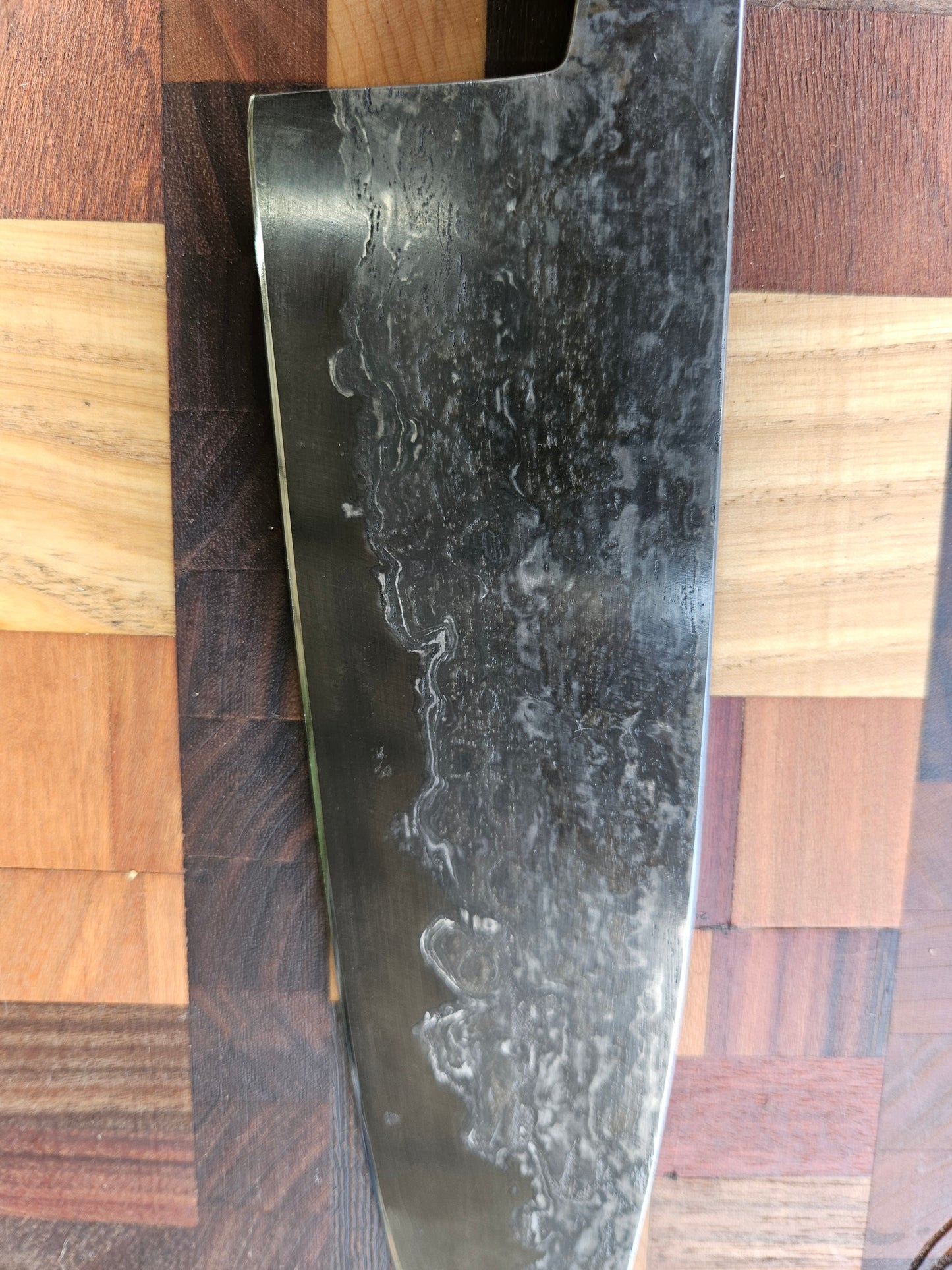 9" Wrought iron clad 80crv2 chef